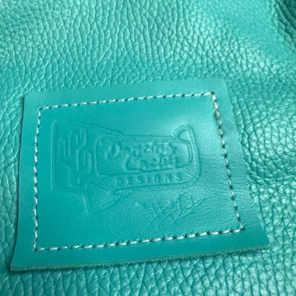 DANCING CACTUS DESIGNS Women’s Turquoise Tooled Leather Fringe Shoulder Bag - Picture 5 of 7